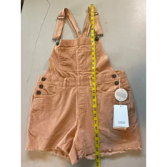 NWT Carve Designs Women's 6 Jason Overall Short Washed Pink Organic MSRP$115 - Picture 16 of 17